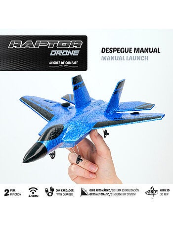 Avión teledirigido de combate giro 360 º c/estabilizador 25 cm speed & go