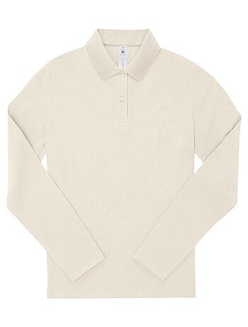 B and c - camisa my polo 180 de manga larga para mujer - b&c