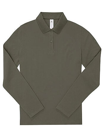 B and c - camisa my polo 180 de manga larga para mujer - b&c