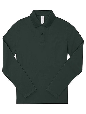 B and c - camisa my polo 180 de manga larga para mujer - b&c