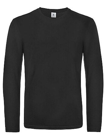 B and c - camiseta #e190 de manga larga para hombre - b&c
