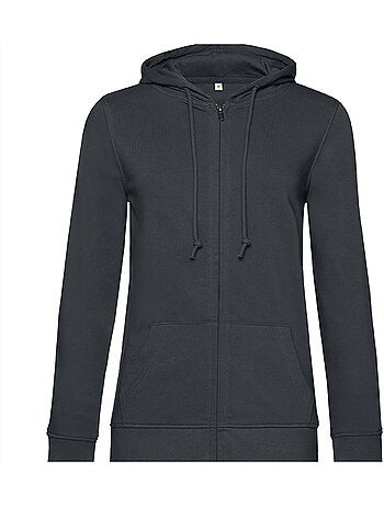 B and c - sudadera con cremallera inspire diseño lisos para mujer - b&c