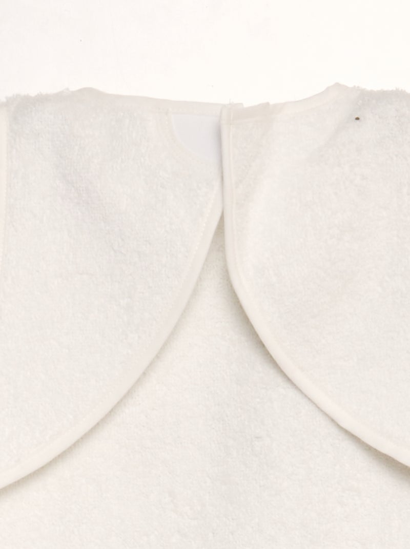 Babero babi de dos materiales BLANCO - Kiabi