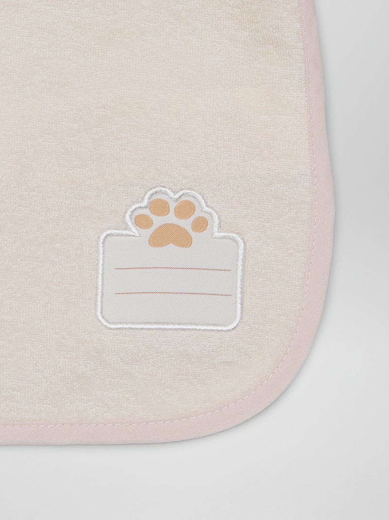 Babero babi de rizo ROSA - Kiabi