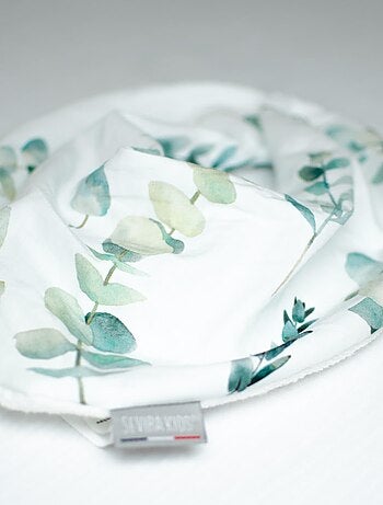 Babero bandana de algodón, eucalipto | SEVIRA KIDS