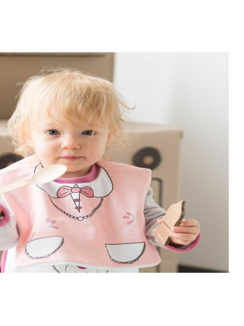 Babero con cierre velcro modelo Mistinguette Rosa - Kiabi