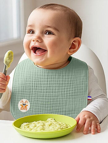 Babero de algodón orgánico