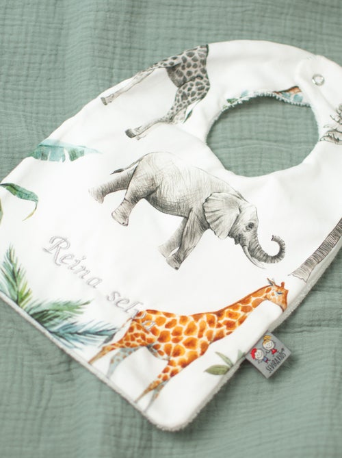 Babero de algodón y esponja, safari | SEVIRA KIDS - Kiabi