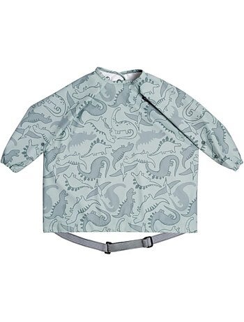 Babero de aprendizaje con mangas y diseño de dinosaurio "les chatounets