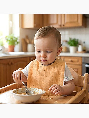 Babero de gasa de algodón para bebé | SEVIRA KIDS