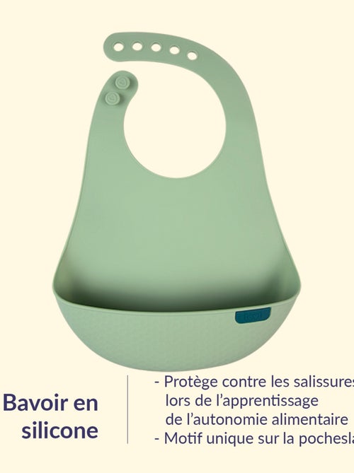 Babero de silicona con recogedor, difrax lovi | Difrax - Kiabi