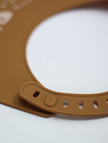 Babero de silicona con recogedor para bebé