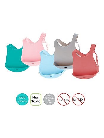 Babero de silicona para bebé - Minikoioi