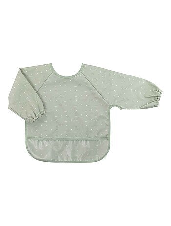 Babero delantal con recogemigas para bebé