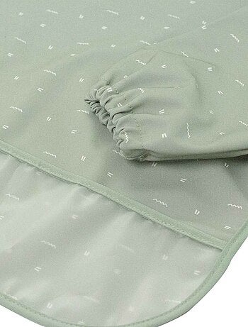 Babero delantal con recogemigas para bebé