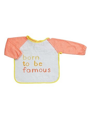 Babero delantal de esponja, dorso plastificado