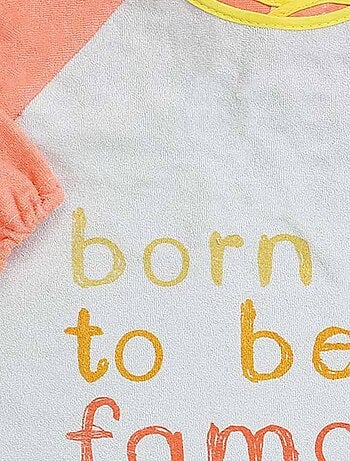 Babero delantal de esponja, dorso plastificado