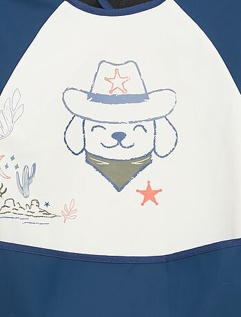 Babero delantal de manga larga estampado