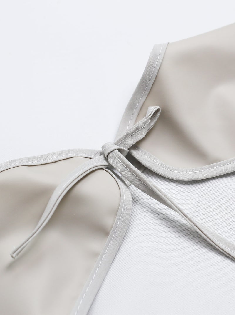 Babero delantal para bebé Blanco roto - Kiabi