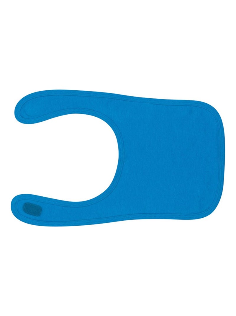 Babero diseño liso bebé - larkwood Azul zafiro - Kiabi