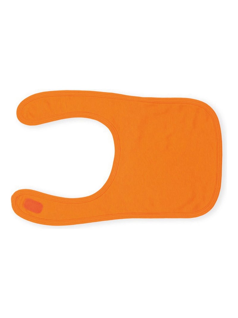 Babero diseño liso bebé - larkwood Naranja - Kiabi