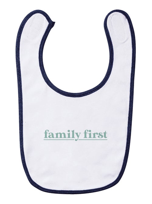 Babero FAMILY FIRST VERT - Kiabi Babero FAMILY FIRST VERT - Kiabi