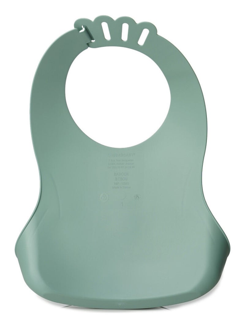 Babero impermeable ajustable BIBOU Castor Thermobaby con bolsillo de alimentación Verde - Kiabi
