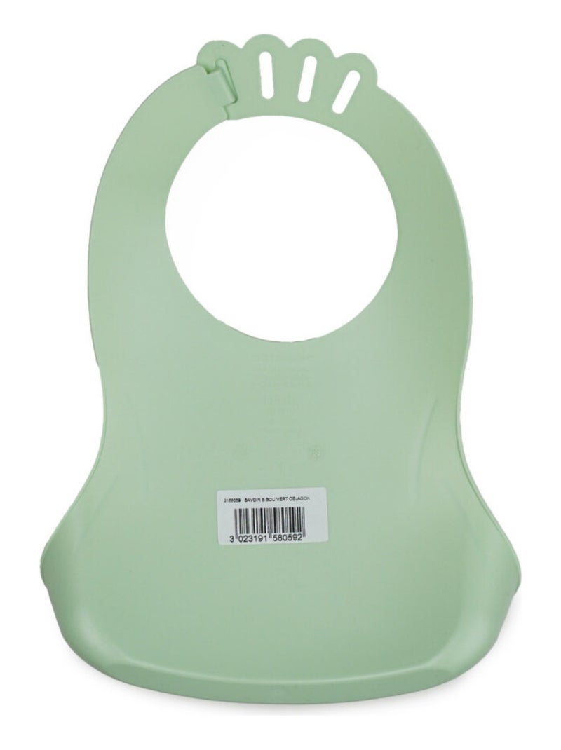 Babero impermeable Bibou Thermobaby con bolsillo recogedor Verde - Kiabi