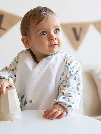 Babero impermeable manga larga