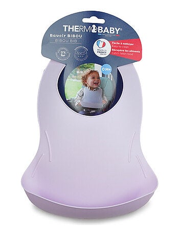 Babero impermeable Thermobaby BIBOU con bolsillo recuperador de alimentos