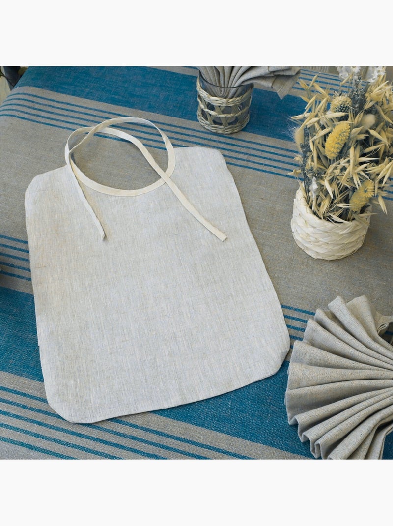 Babero infantil 100 % lino natural allure Beige - Kiabi