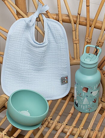 Babero para anudar de gasa de algodón, jeanne - SEVIRA KIDS