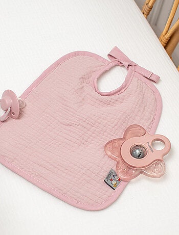 Babero para anudar de gasa de algodón, jeanne - SEVIRA KIDS