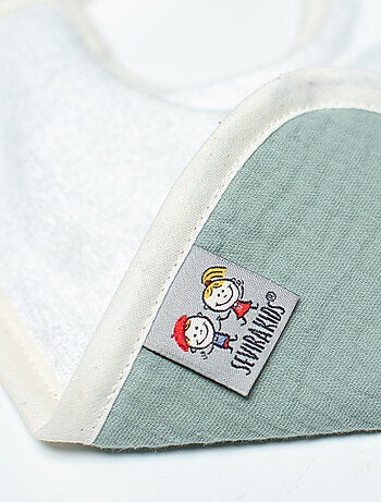 Babero para anudar de gasa de algodón, jeanne | SEVIRA KIDS