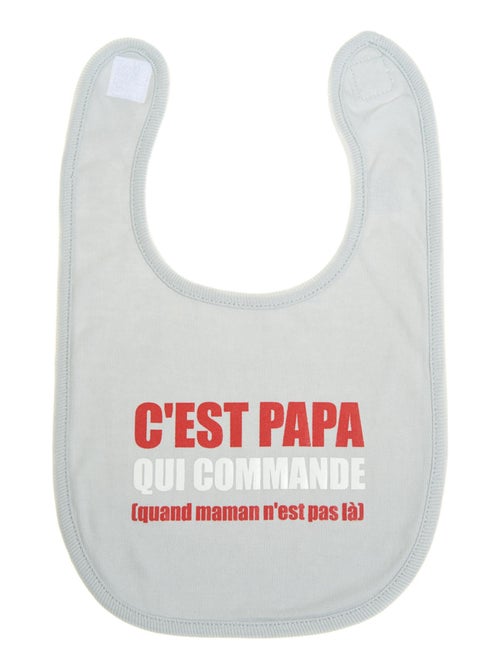 Babero personalizado para bebé - es papá quien manda - BB&CO - Kiabi