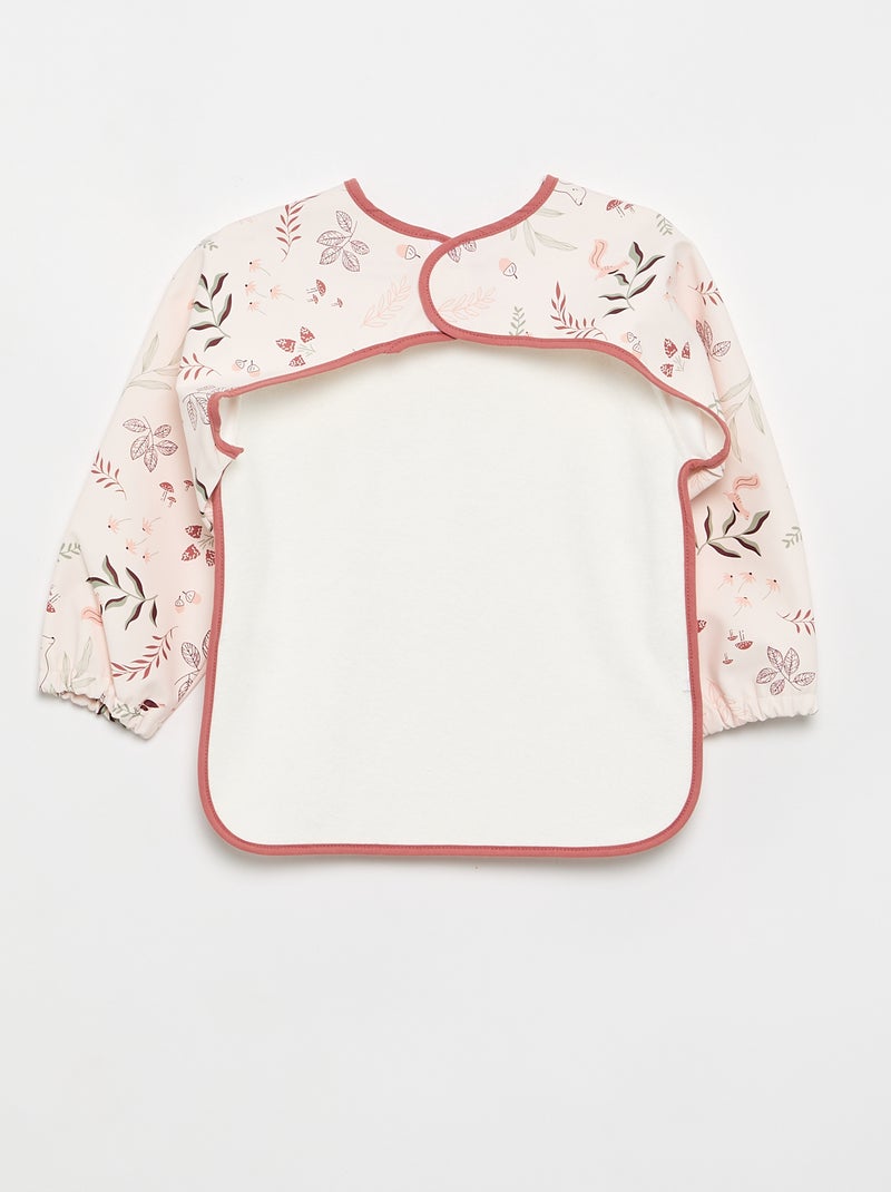 Babero plastificado 'Petit Béguin' Rosa - Kiabi