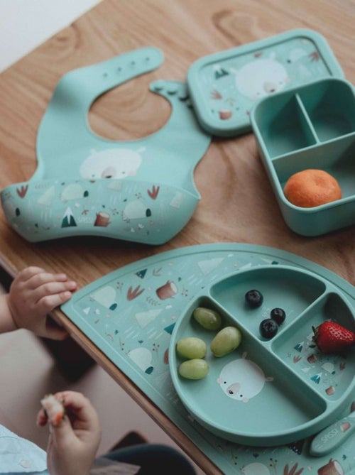 Babero recogedor de silicona - animales - Sassi Junior - Kiabi