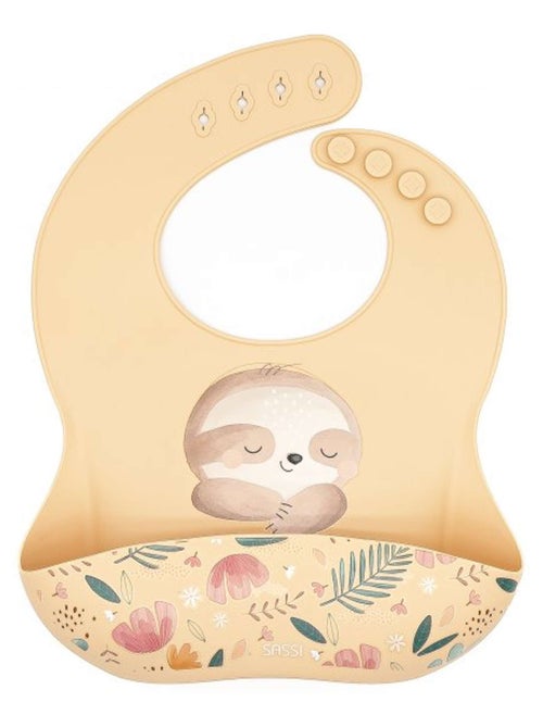 Babero recogedor de silicona - animales - Sassi Junior - Kiabi