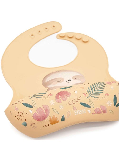 Babero recogedor de silicona - animales - Sassi Junior - Kiabi