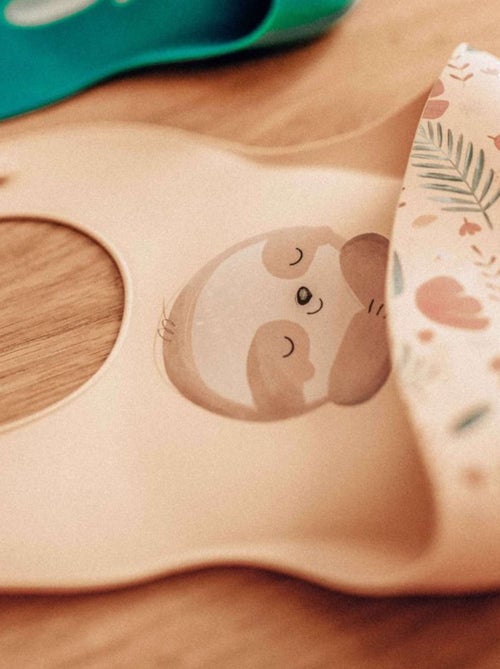 Babero recogedor de silicona - animales - Sassi Junior - Kiabi