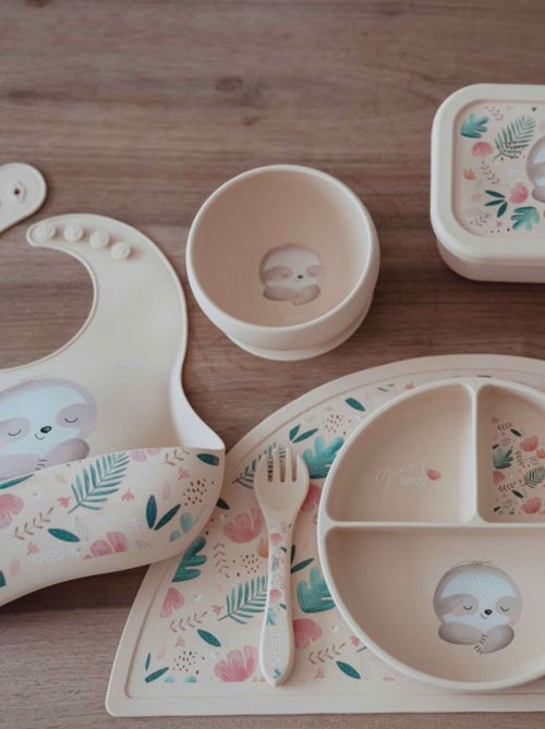 Babero recogedor de silicona - animales - Sassi Junior - Kiabi