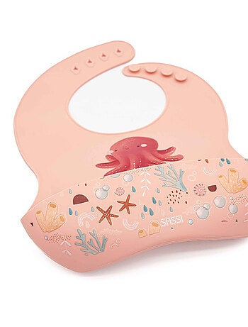 Babero recogedor de silicona - animales - Sassi Junior