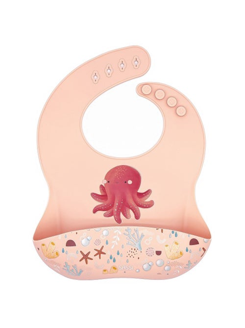 Babero recogedor de silicona - animales - Sassi Junior - Kiabi