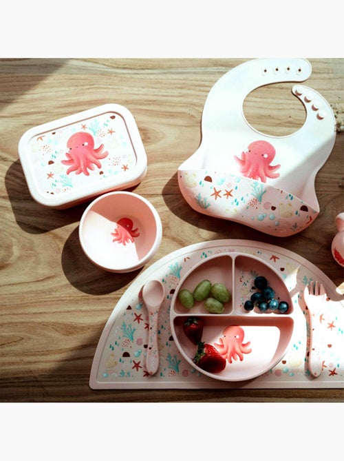 Babero recogedor de silicona - animales - Sassi Junior - Kiabi