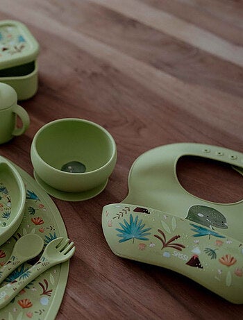 Babero recogedor de silicona - animales - Sassi Junior