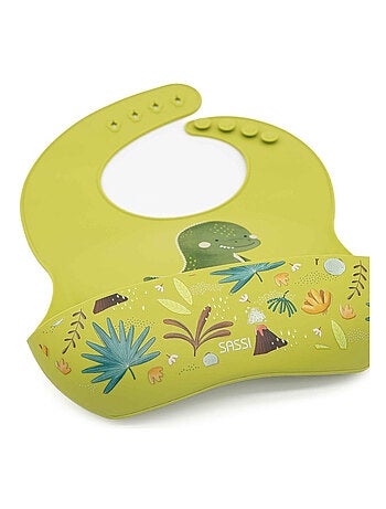 Babero recogedor de silicona - animales - Sassi Junior