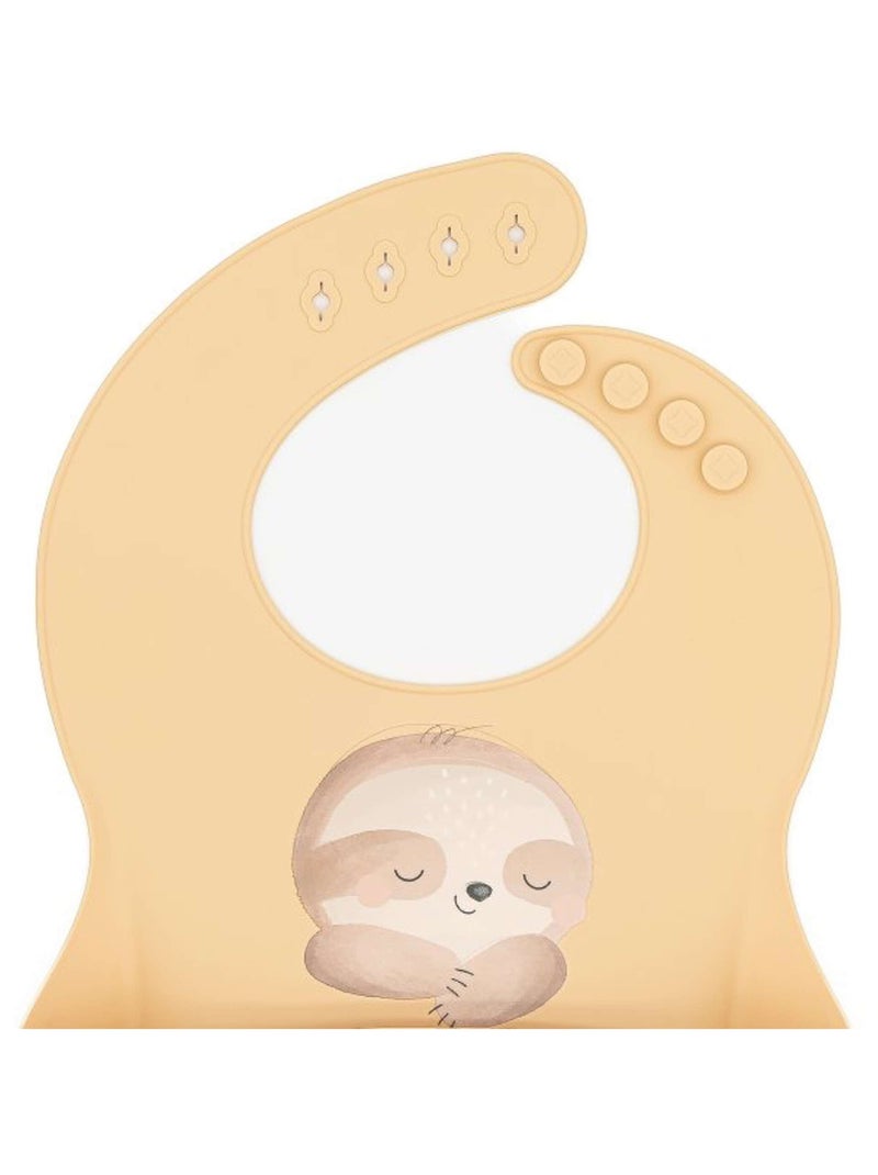 Babero recogedor de silicona - animales | Sassi Junior Beige - Kiabi