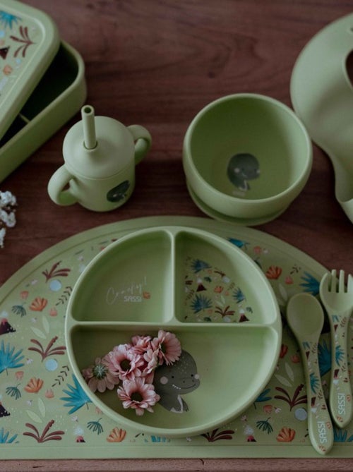 Babero recogedor de silicona - animales | Sassi Junior - Kiabi