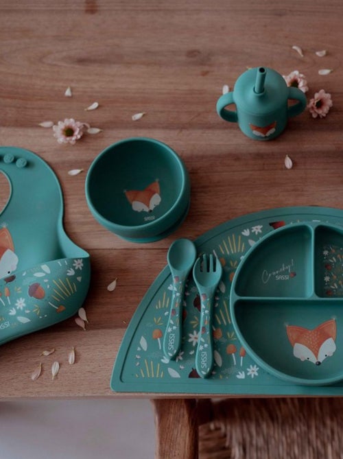 Babero recogedor de silicona - animales | Sassi Junior - Kiabi