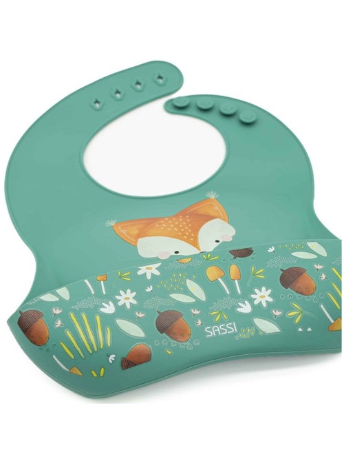 Babero recogedor de silicona - animales | Sassi Junior - Kiabi